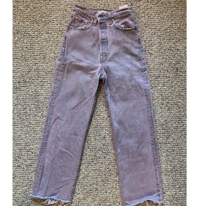 Levi’s Ribcage Straight light Purple Jeans